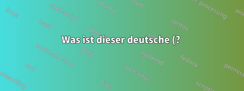 Was ist dieser deutsche (?) Virus und wie werde ich ihn los?