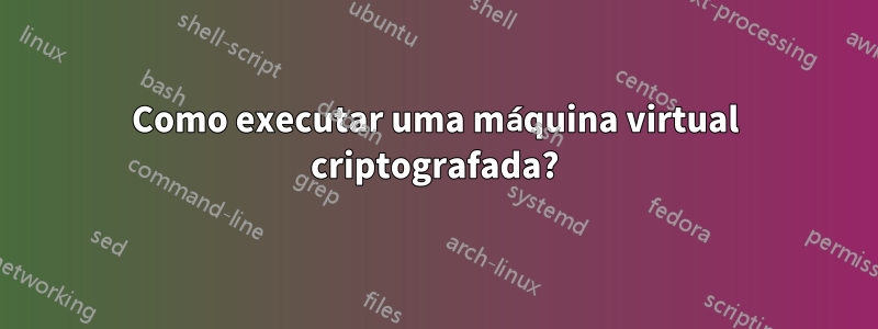 Como executar uma máquina virtual criptografada?