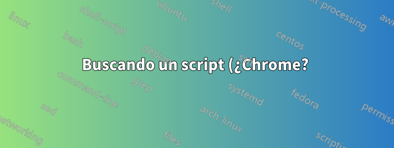 Buscando un script (¿Chrome?) para iniciar sesión automáticamente en varias cuentas de Gmail
