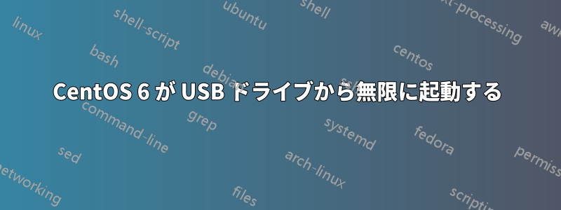 CentOS 6 が USB ドライブから無限に起動する