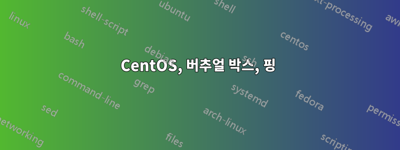 CentOS, 버추얼 박스, 핑