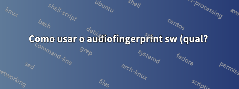 Como usar o audiofingerprint sw (qual?) Para organizar músicas por artista em ordem alfabética, depois por artista e depois pelo título do álbum/single/ep?