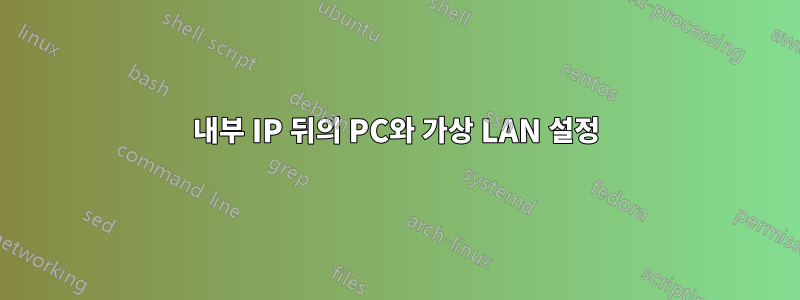 내부 IP 뒤의 PC와 가상 LAN 설정