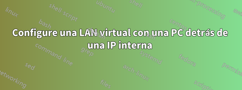Configure una LAN virtual con una PC detrás de una IP interna
