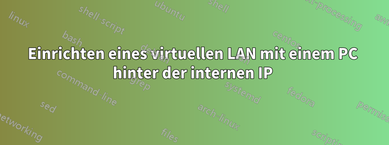 Einrichten eines virtuellen LAN mit einem PC hinter der internen IP