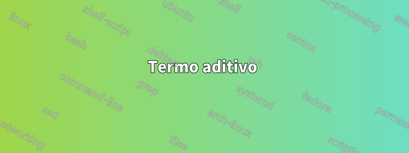 Termo aditivo