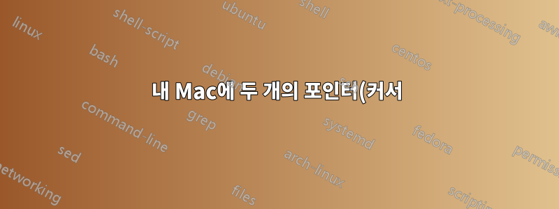 내 Mac에 두 개의 포인터(커서)가 있을 수 있나요?