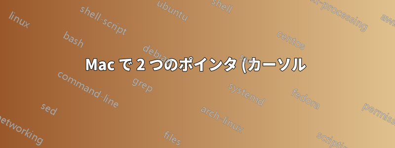 Mac で 2 つのポインタ (カーソル) を持つことは可能ですか?