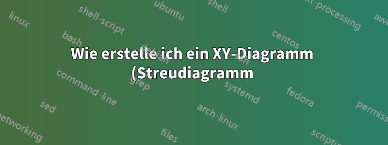 Wie erstelle ich ein XY-Diagramm (Streudiagramm) mit drei Datenspalten?