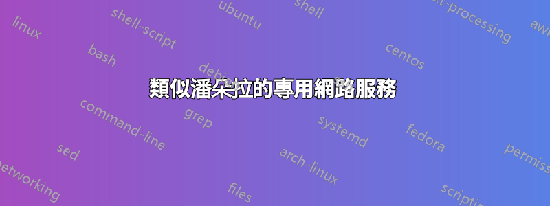 類似潘朵拉的專用網路服務