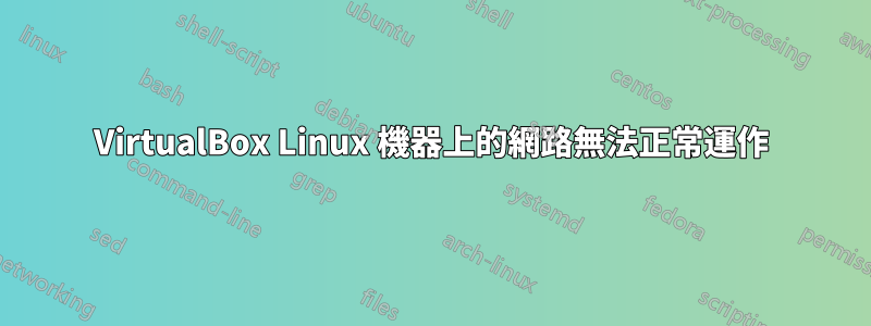 VirtualBox Linux 機器上的網路無法正常運作