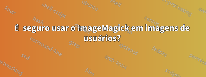 É seguro usar o ImageMagick em imagens de usuários?