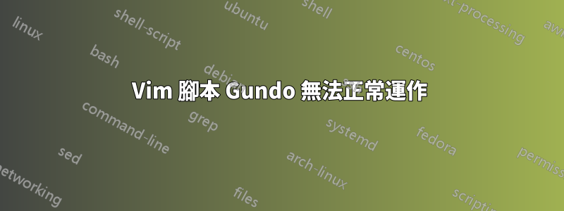 Vim 腳本 Gundo 無法正常運作