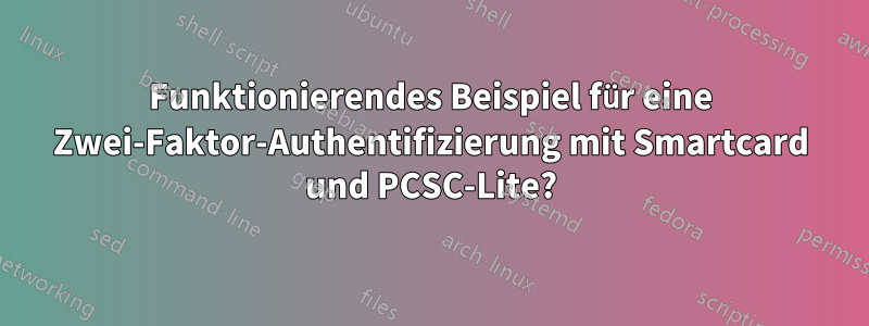 Funktionierendes Beispiel für eine Zwei-Faktor-Authentifizierung mit Smartcard und PCSC-Lite?