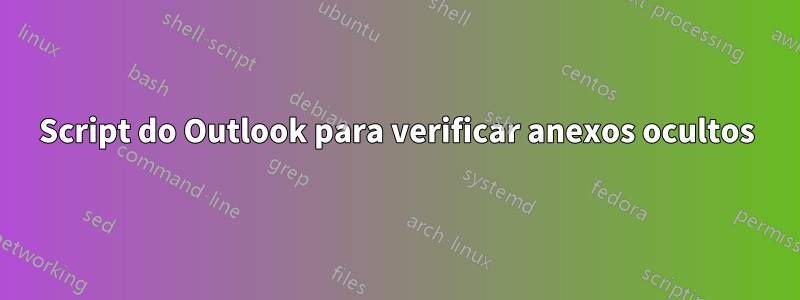 Script do Outlook para verificar anexos ocultos