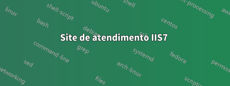 Site de atendimento IIS7