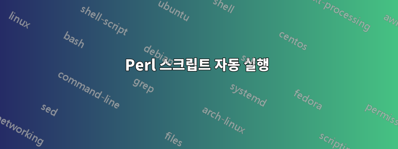 Perl 스크립트 자동 실행