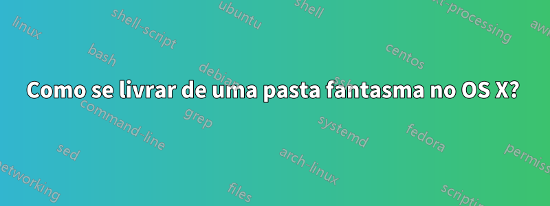 Como se livrar de uma pasta fantasma no OS X?