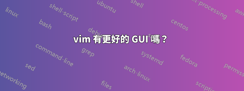 vim 有更好的 GUI 嗎？