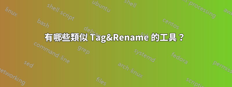 有哪些類似 Tag&Rename 的工具？