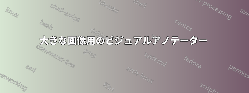 大きな画像用のビジュアルアノテーター