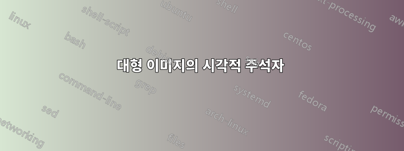 대형 이미지의 시각적 주석자