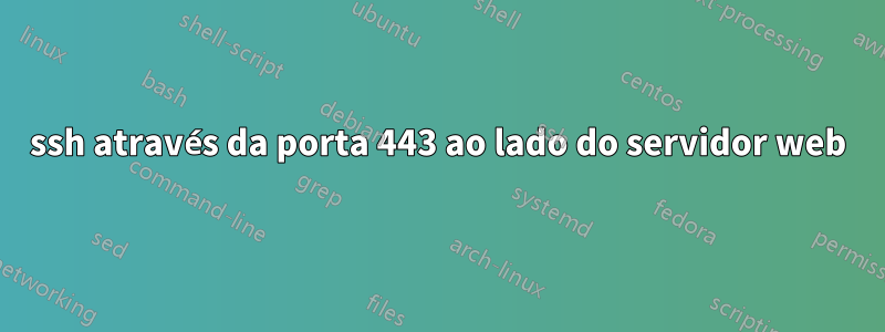 ssh através da porta 443 ao lado do servidor web