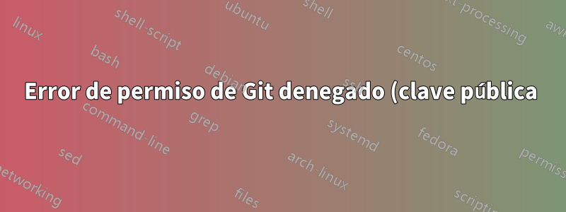 Error de permiso de Git denegado (clave pública)