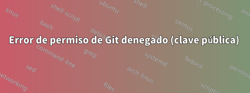 Error de permiso de Git denegado (clave pública)