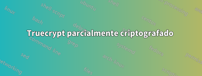 Truecrypt parcialmente criptografado