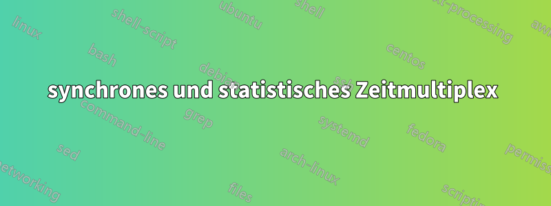 synchrones und statistisches Zeitmultiplex