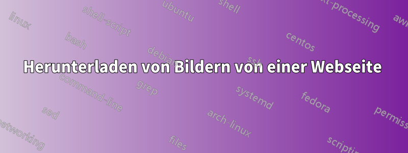 Herunterladen von Bildern von einer Webseite