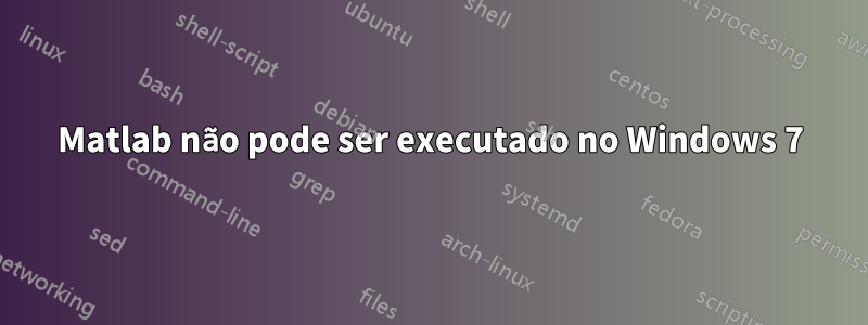 Matlab não pode ser executado no Windows 7