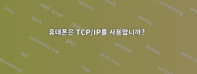 휴대폰은 TCP/IP를 사용합니까? 