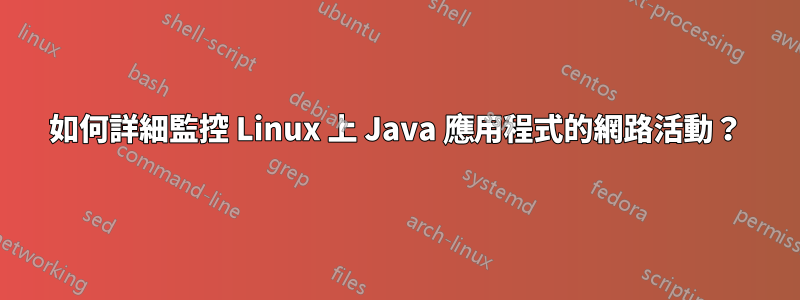 如何詳細監控 Linux 上 Java 應用程式的網路活動？