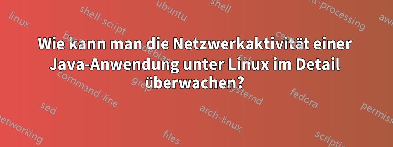 Wie kann man die Netzwerkaktivität einer Java-Anwendung unter Linux im Detail überwachen?