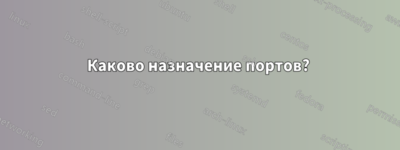 Каково назначение портов?