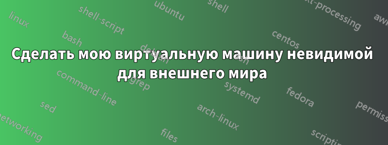 Сделать мою виртуальную машину невидимой для внешнего мира