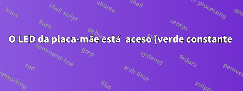 O LED da placa-mãe está aceso (verde constante), mas apaga imediatamente quando pressiono o botão liga / desliga (sem ventiladores, sem POST)