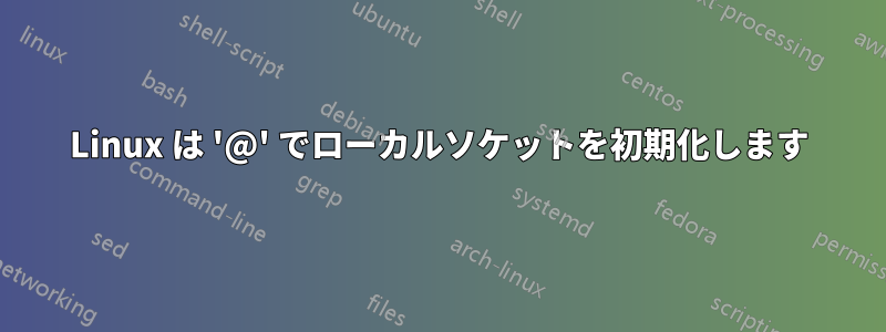 Linux は '@' でローカルソケットを初期化します