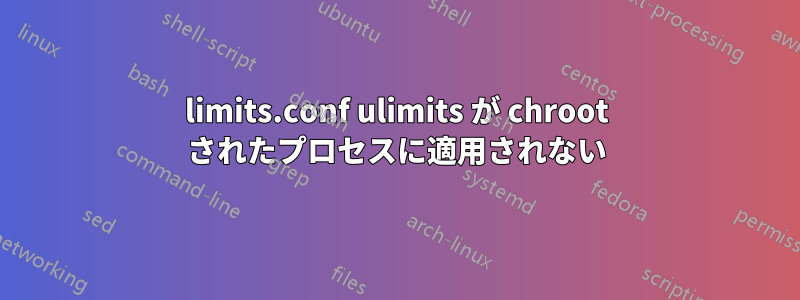 limits.conf ulimits が chroot されたプロセスに適用されない