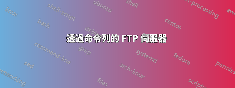 透過命令列的 FTP 伺服器