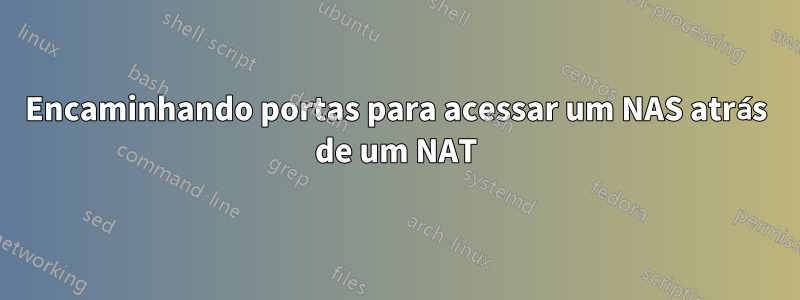 Encaminhando portas para acessar um NAS atrás de um NAT