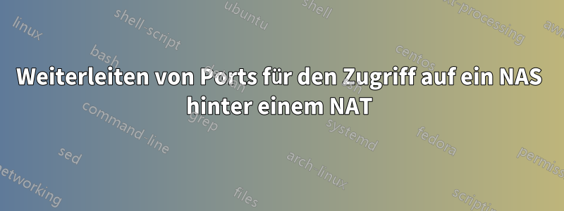 Weiterleiten von Ports für den Zugriff auf ein NAS hinter einem NAT