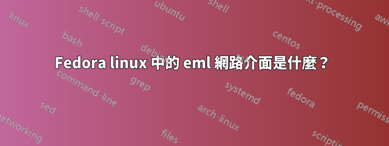 Fedora linux 中的 eml 網路介面是什麼？