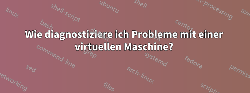 Wie diagnostiziere ich Probleme mit einer virtuellen Maschine?