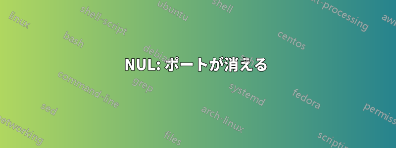 NUL: ポートが消える