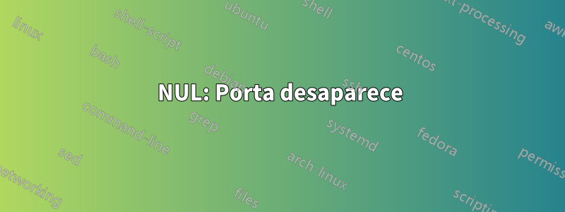 NUL: Porta desaparece