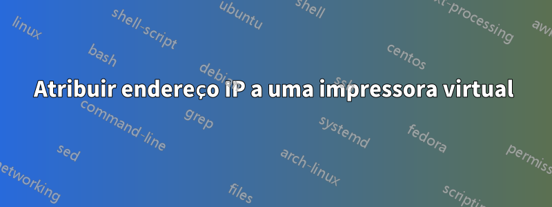 Atribuir endereço IP a uma impressora virtual