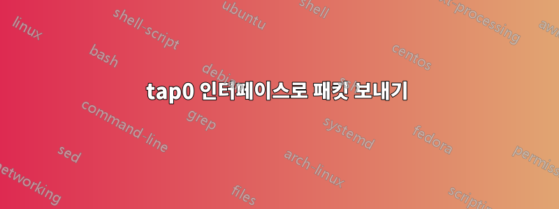 tap0 인터페이스로 패킷 보내기